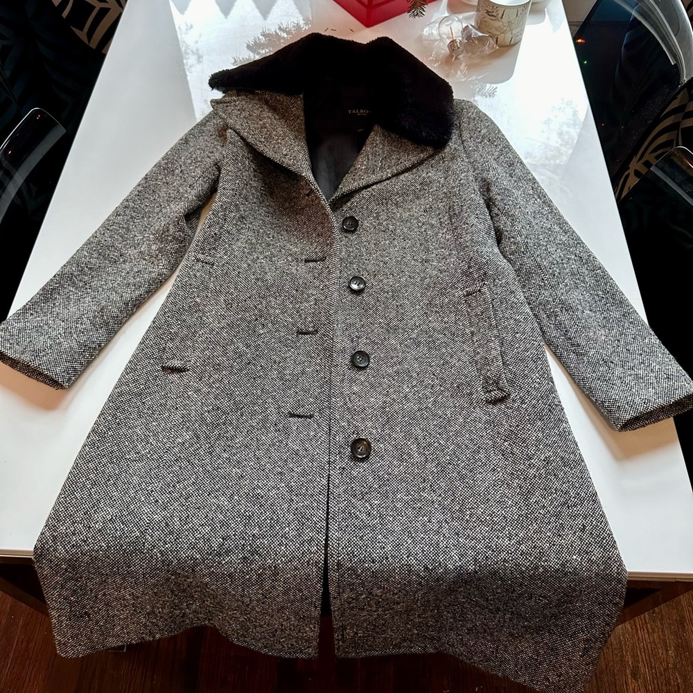 Talbots long wool coat size 6P